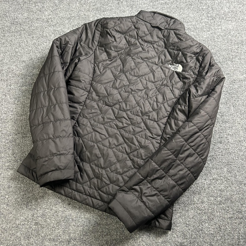 The North Face Jacket Womens Small Black Quilted Puffer Full Zip Insulated Warm - Picture 6 of 7